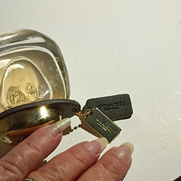 Coach Gold & Black Perfume with Signature Coach Tag - Picture 3 of 5